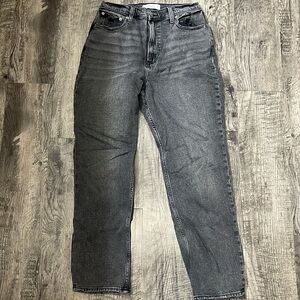 Abercrombie Ankle Straight Ultra High Rise Jeans